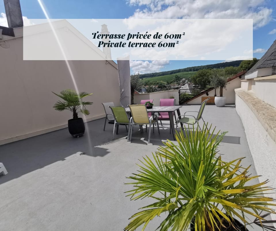 Terrasse 86 - Terrasse & Climatisation - 4-6 personnes - BnB Epernay Apartment in Epernay
