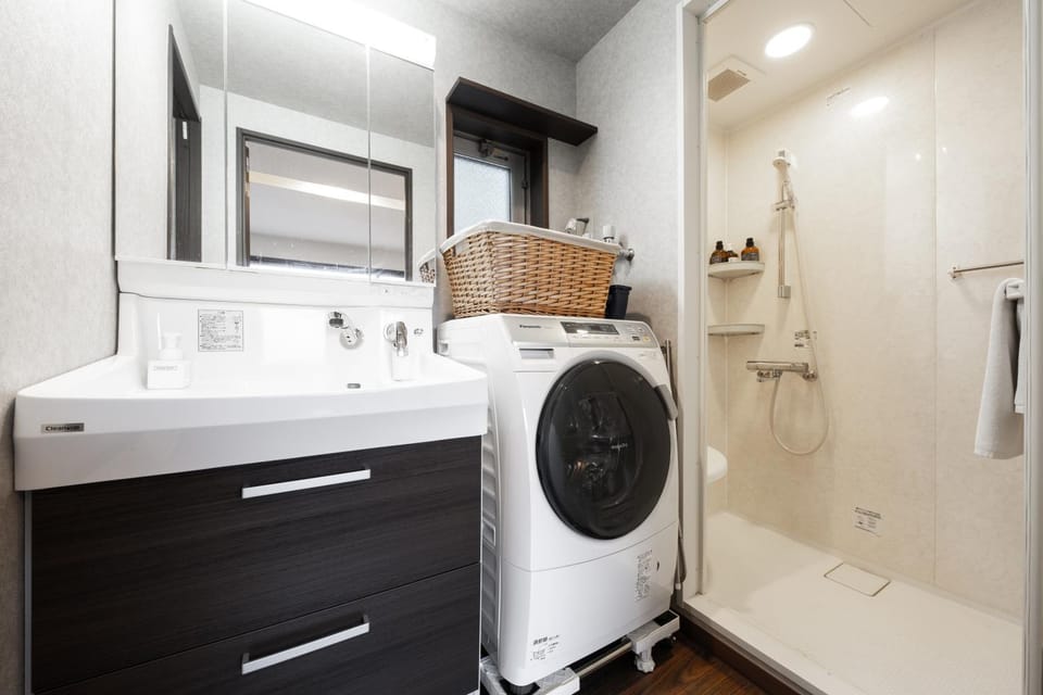 Shower, washing machine, dryer