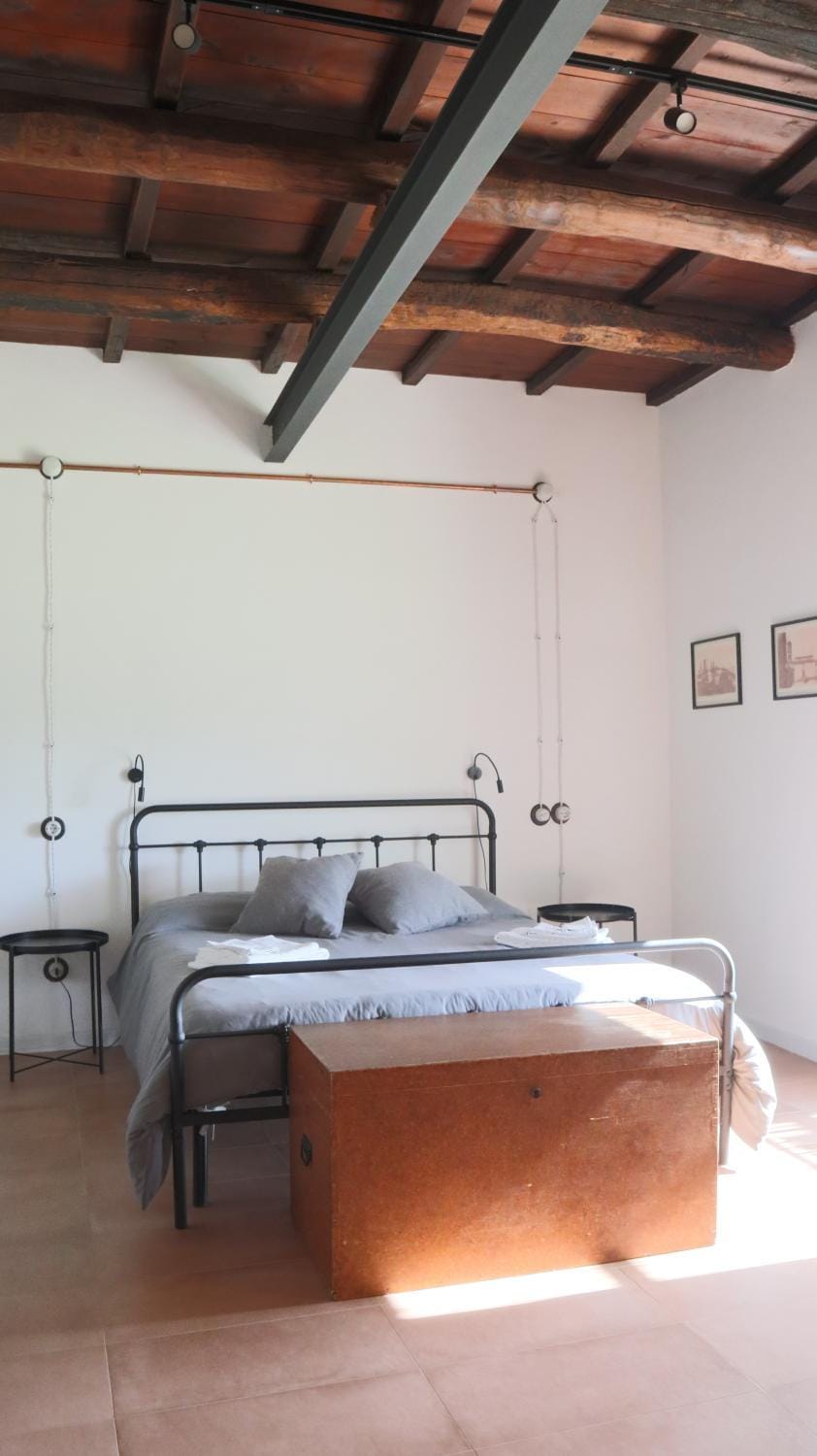 Bed, Photo of the whole room, Bedroom, heating, internet, towels