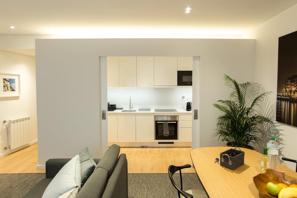 Kitchen or kitchenette, Living room, Dining area