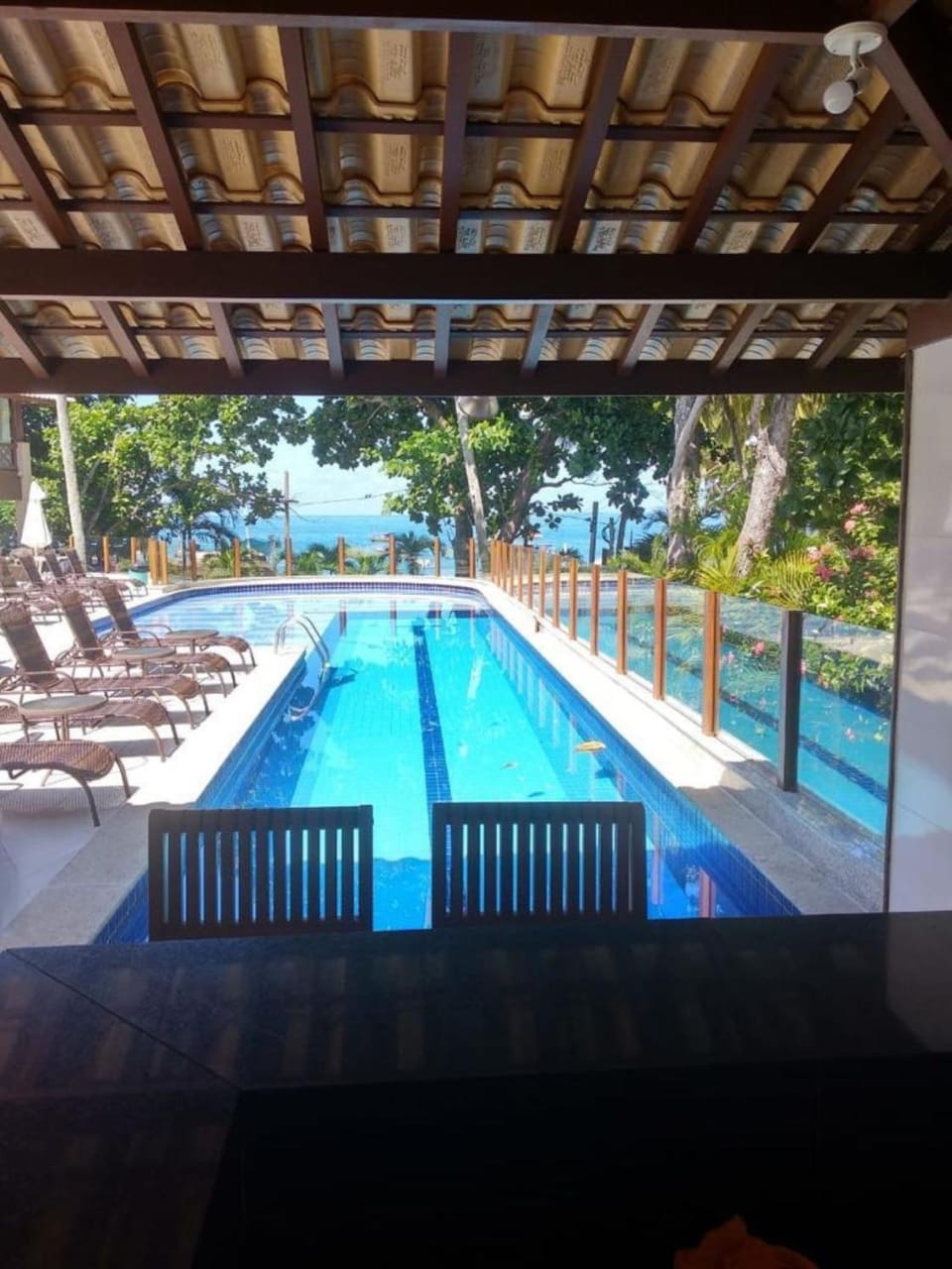 Pool view, Sea view, Swimming pool