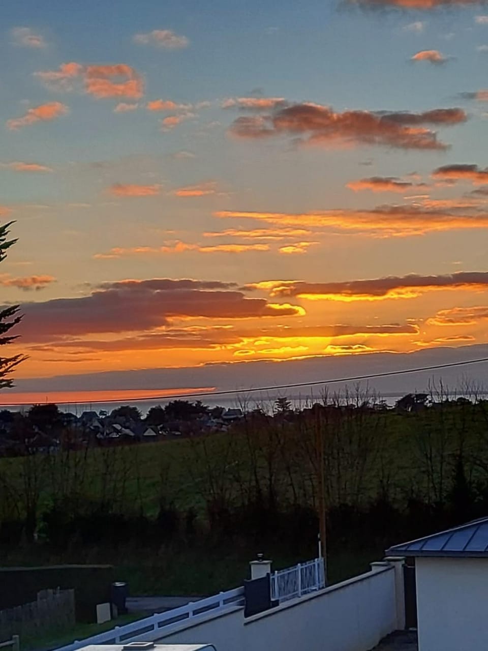 Natural landscape, Sea view, Sunset
