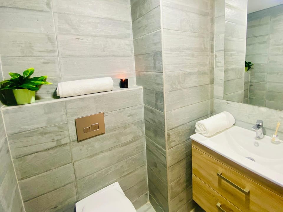 Toilet, Bathroom, towels