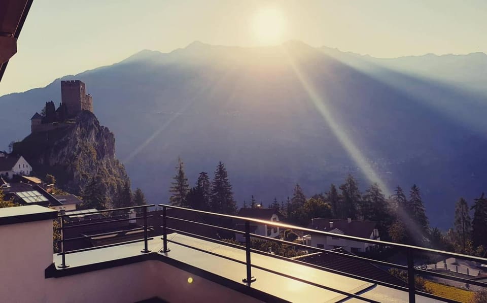 Balcony/Terrace, Mountain view, Sunrise