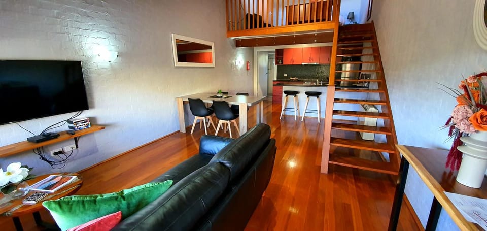 Living room, kitchen
