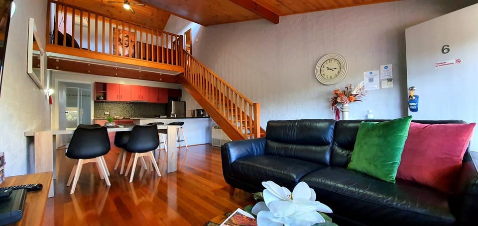 Living room, kitchen