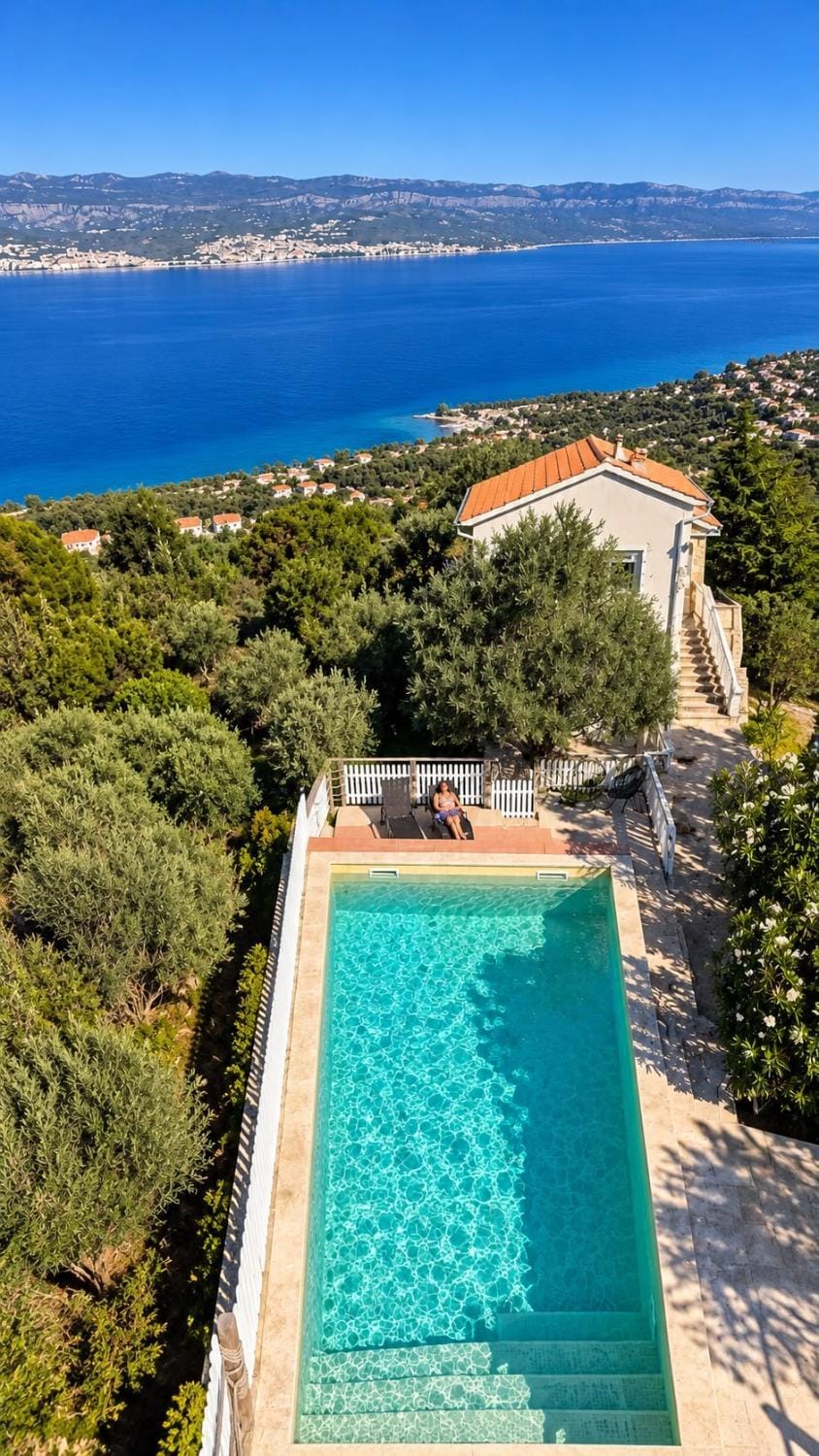 Property building, Sea view, Sea view, Swimming pool, sunbed
