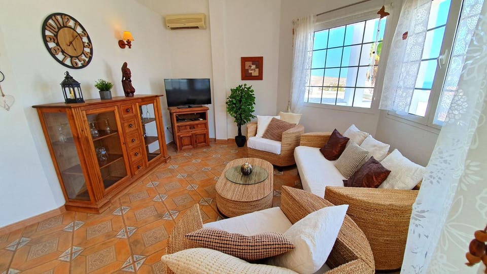 Living room, Seating area, Sea view