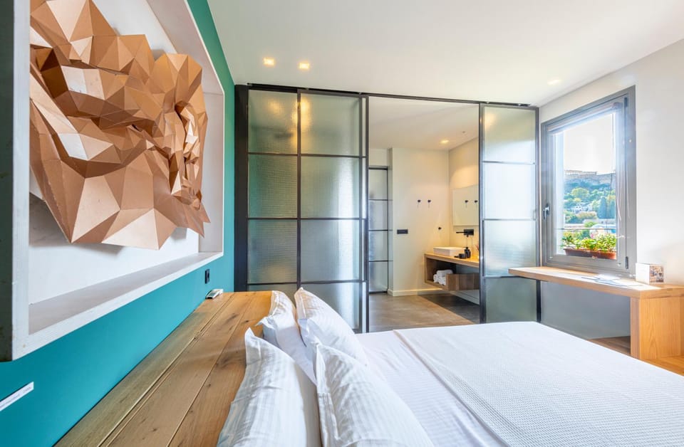 Bed, Photo of the whole room, Bedroom, hair dresser, towels, wardrobe