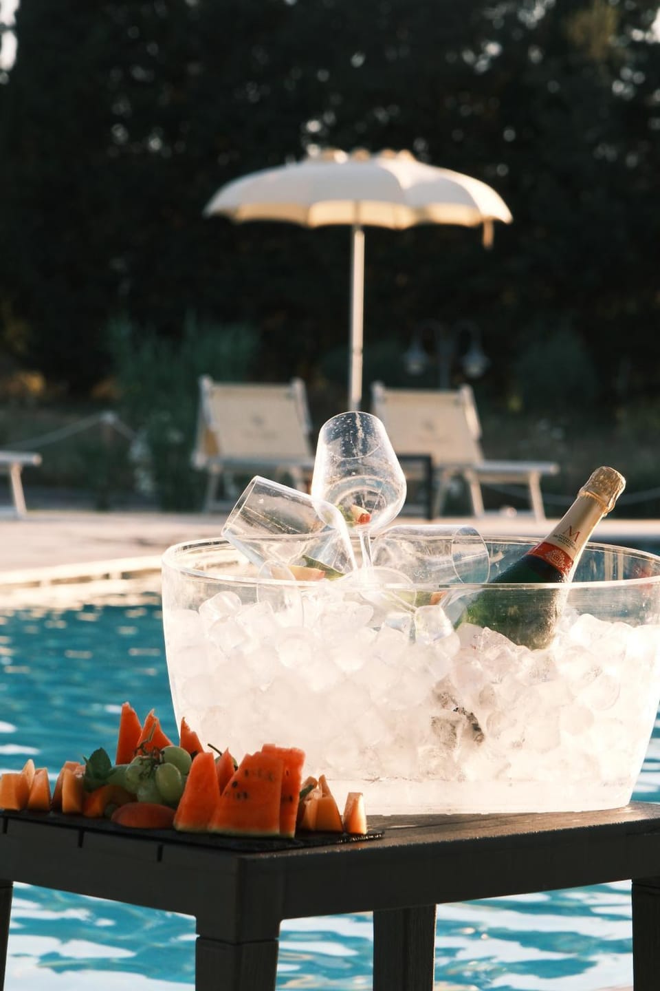Food and drinks, Pool view, Swimming pool