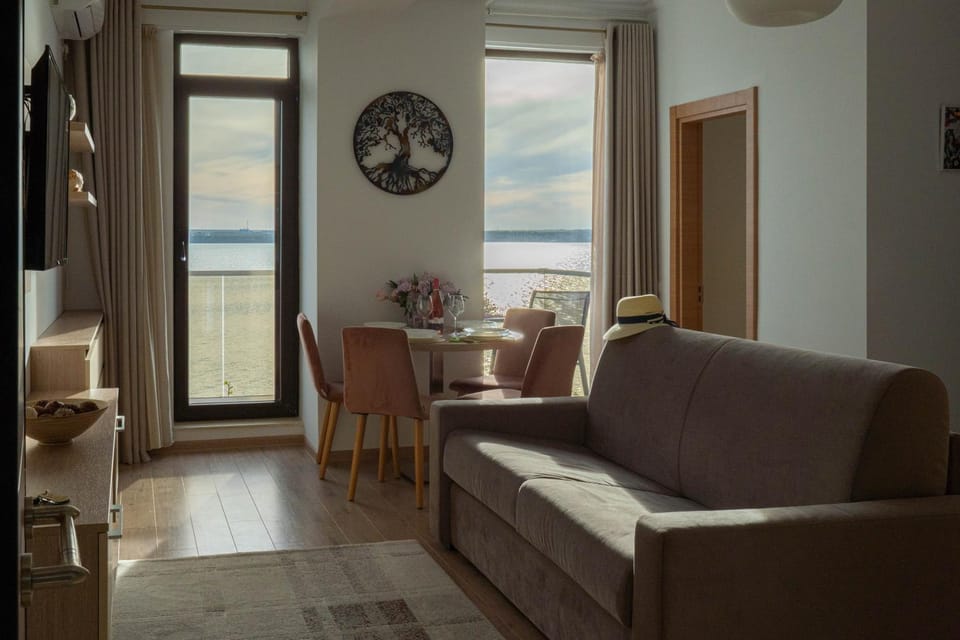 Communal lounge/ TV room, TV and multimedia, Living room, Dining area, Lake view