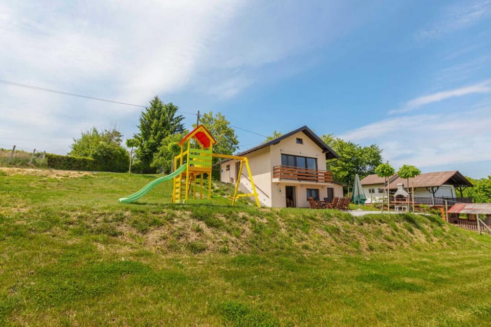 Property building, Day, Natural landscape, Children play ground, Garden view, Swimming pool