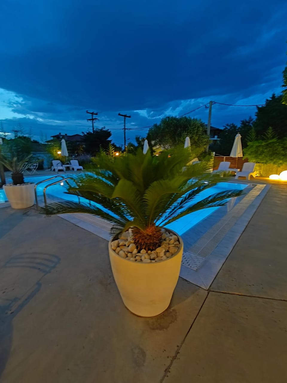 Night, Swimming pool