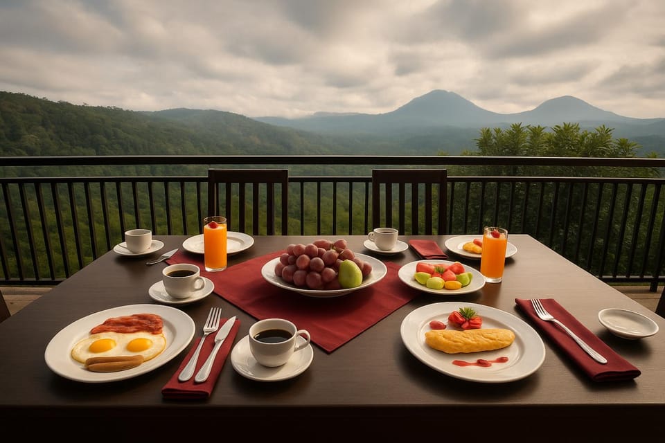 Natural landscape, Food, Mountain view