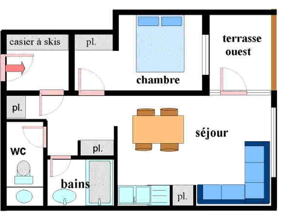 Appartement cosy 5 pers. à Val Cenis Lanslevillard, proche télécabine et ESF, terrasse, wifi inclus - FR-1-508-131 Cabin in Auvergne-Rhône-Alpes