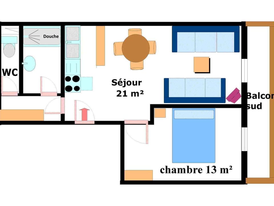 Appartement spacieux 5 pers avec balcon et wifi à Lanslebourg - FR-1-508-146 Apartment in Piedmont