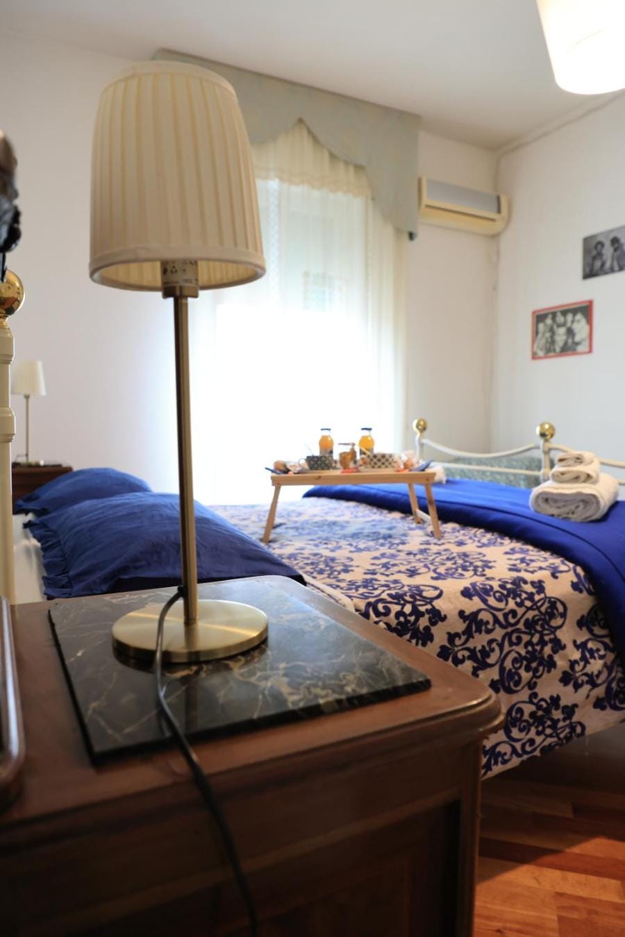 Bed, Photo of the whole room, Bedroom, air conditioner