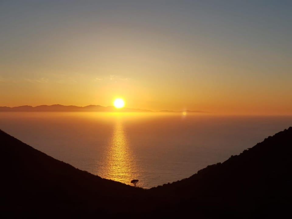 Natural landscape, Sea view, Sunset