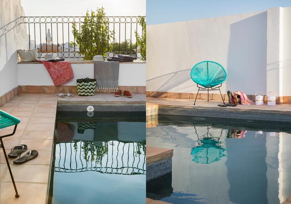 Property building, Balcony/Terrace, City view, Street view, Swimming pool