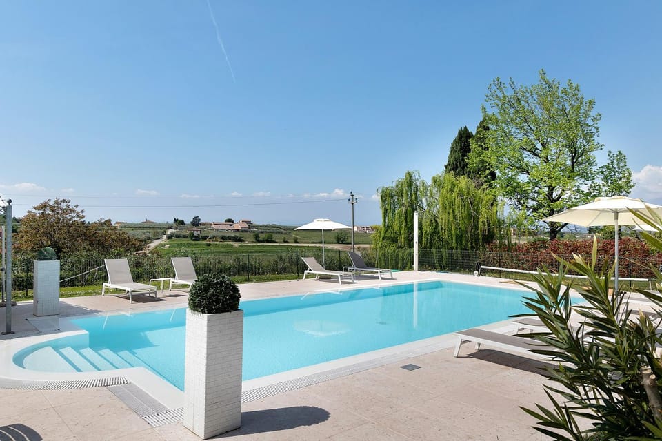 Property building, Living room, Swimming pool