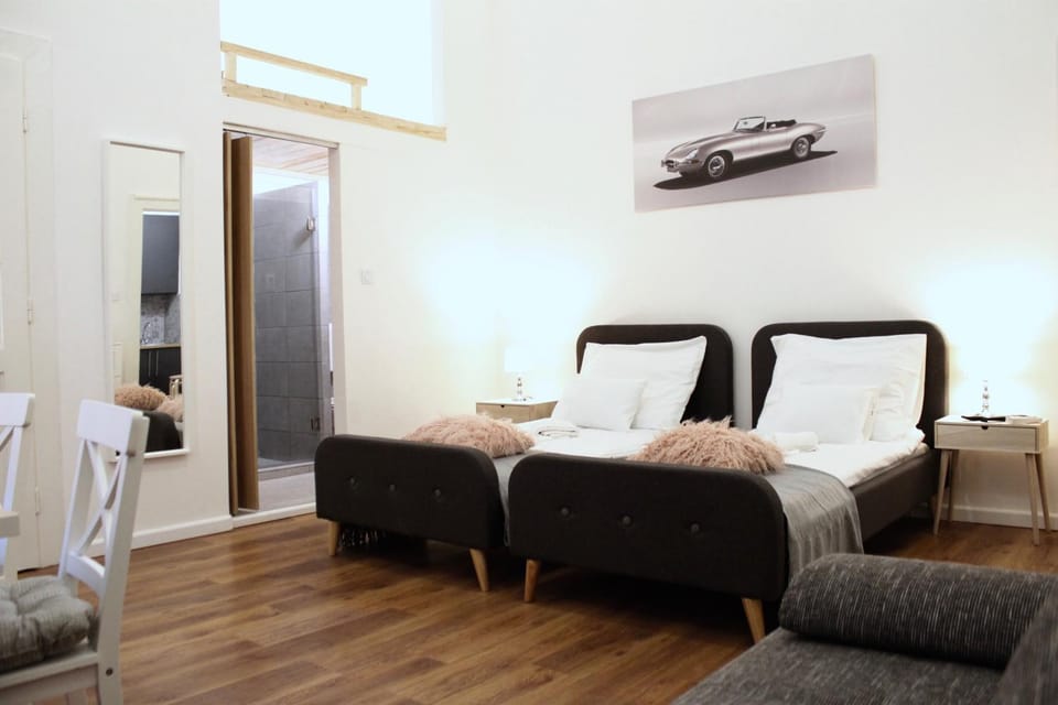 Bed, Living room, Photo of the whole room, Seating area, Bedroom