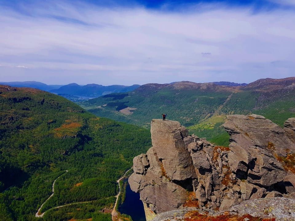 Natural landscape, Hiking, Mountain view