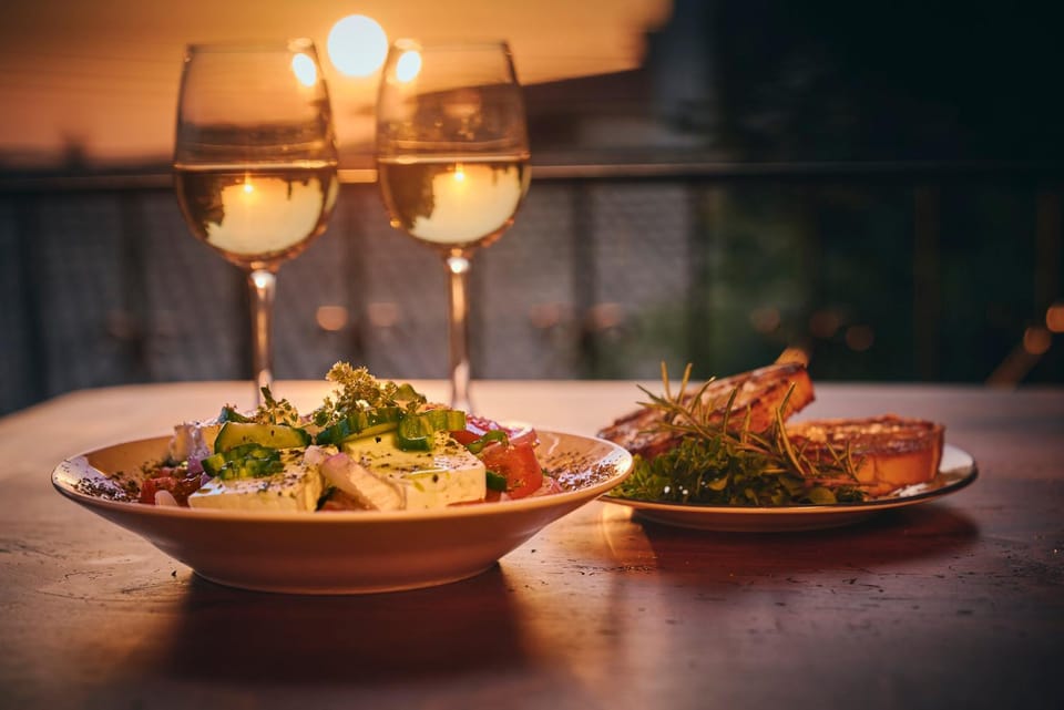Balcony/Terrace, Food, Sunset