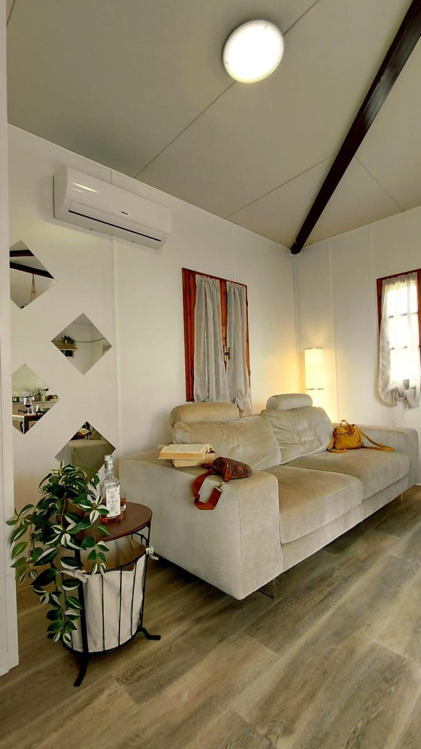 Living room, Seating area, air conditioner