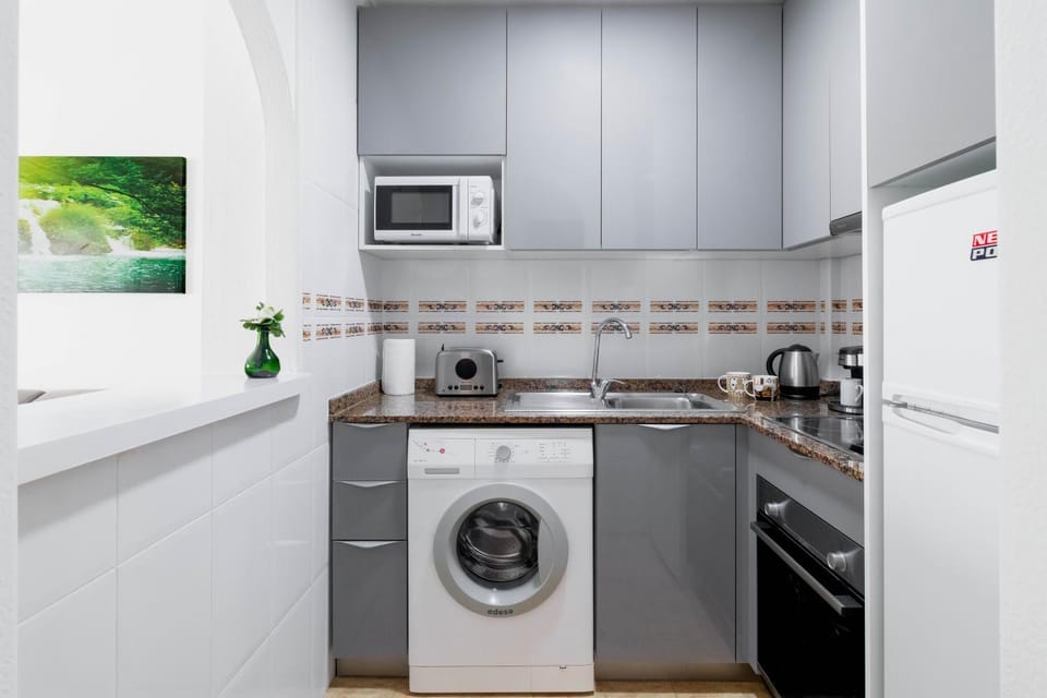 Kitchen or kitchenette, minibar, pet friendly, stove, toaster, washing machine