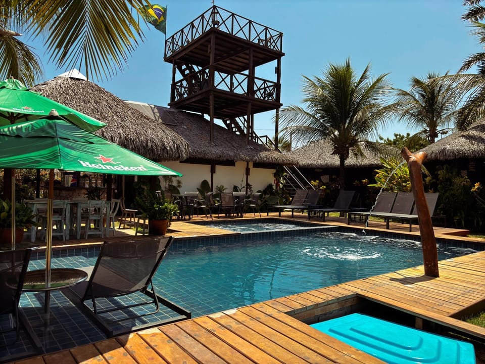 Pool view, Swimming pool, sunbed