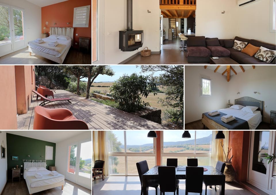 Patio, Bed, Natural landscape, View (from property/room), Balcony/Terrace, Living room, Photo of the whole room, Seating area, Dining area, Bedroom