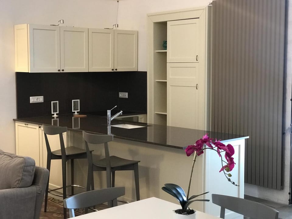 Kitchen or kitchenette, Living room, Seating area, Dining area, minibar, oven, pet friendly, stove, wardrobe