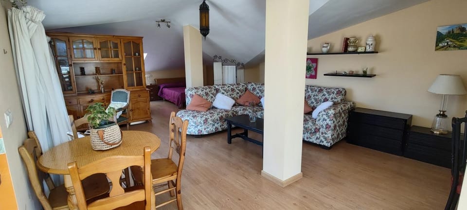 Living room, Photo of the whole room, Seating area, Dining area, Bedroom