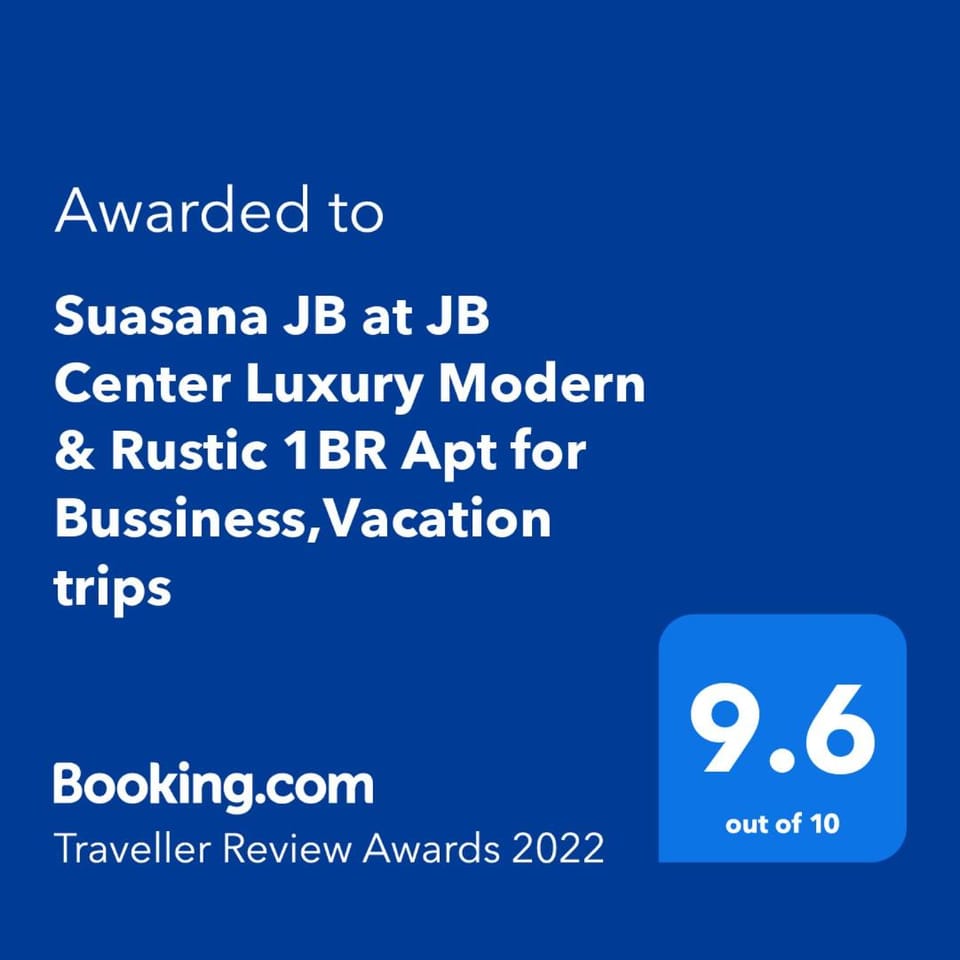 Suasana JB at JB Center Luxury Modern & Rustic 1BR Apt for Bussiness,Vacation trips Apartment in Johor Bahru