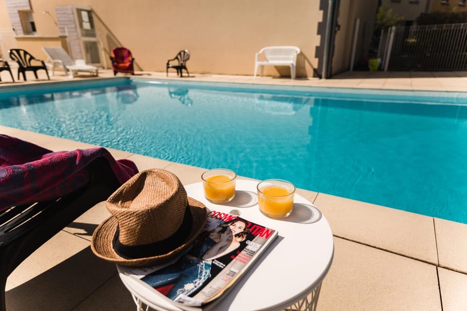 Pool view, Swimming pool, Swimming pool, sunbed