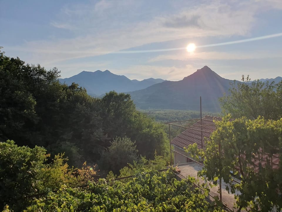 Balcony/Terrace, Mountain view, Sunset
