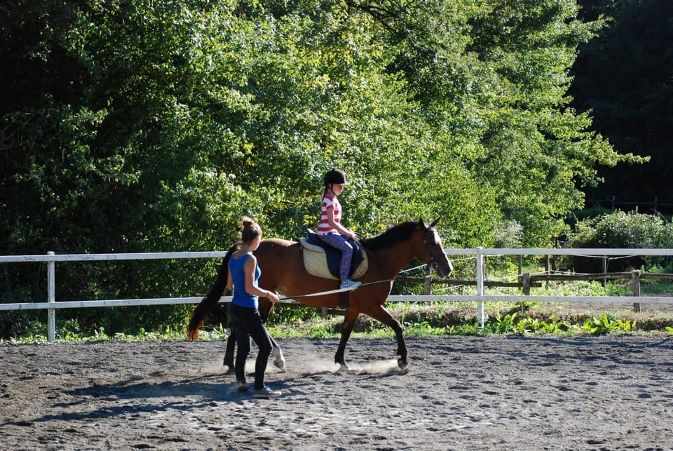Horse-riding, children