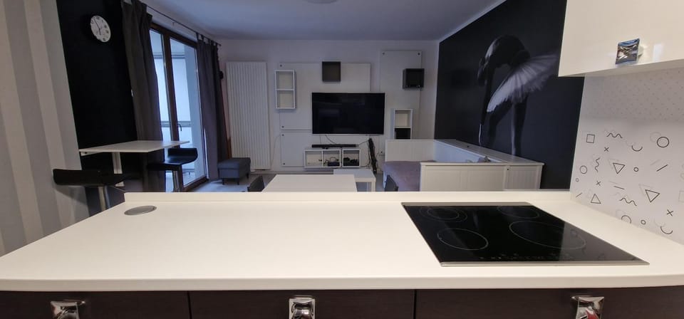 Communal lounge/ TV room, Living room, stove