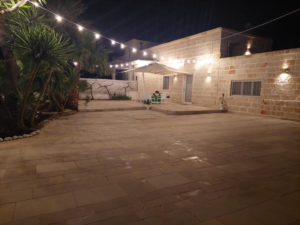 Property building, Patio, Night