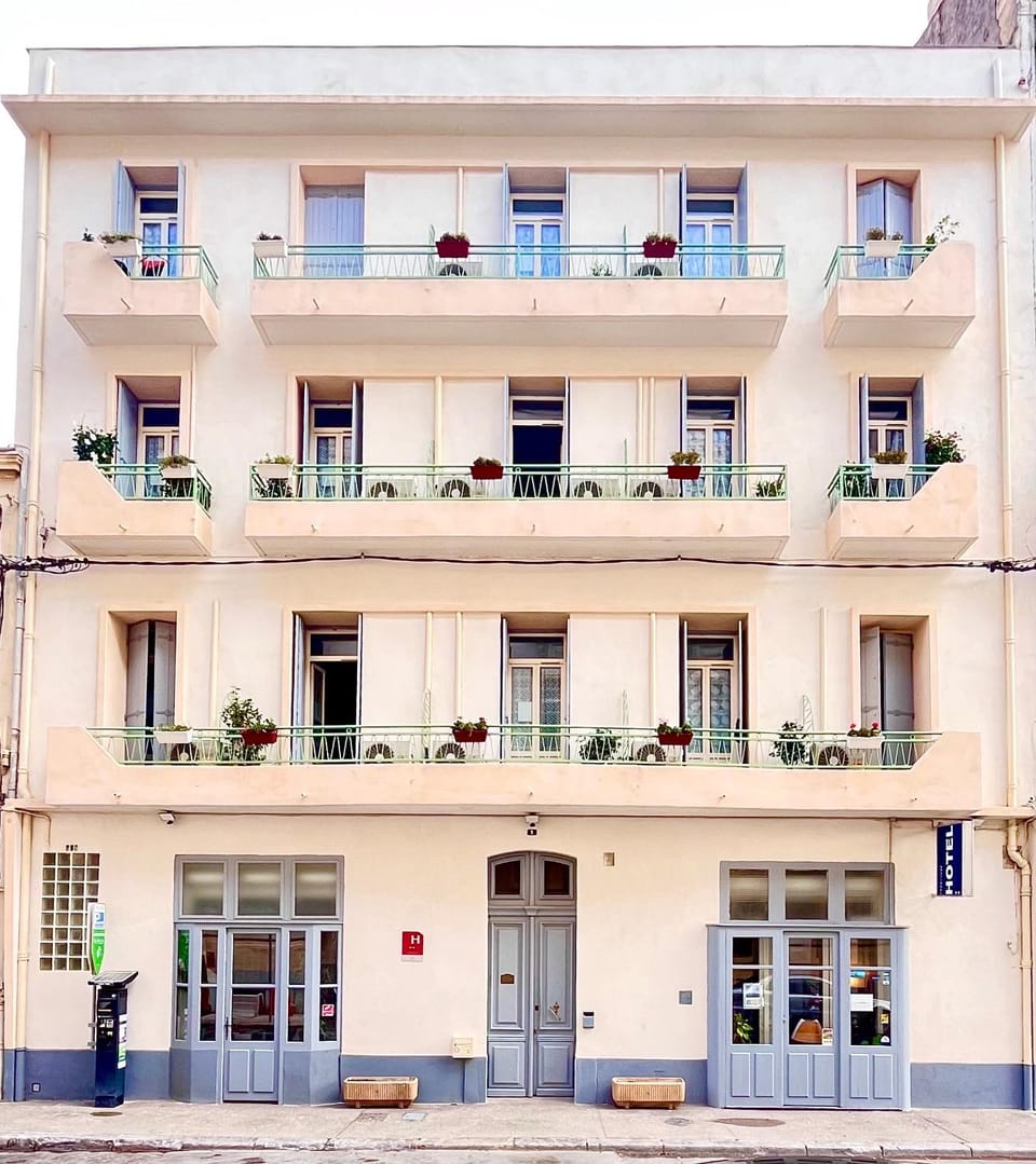Property building, Facade/entrance, Day, View (from property/room), Balcony/Terrace