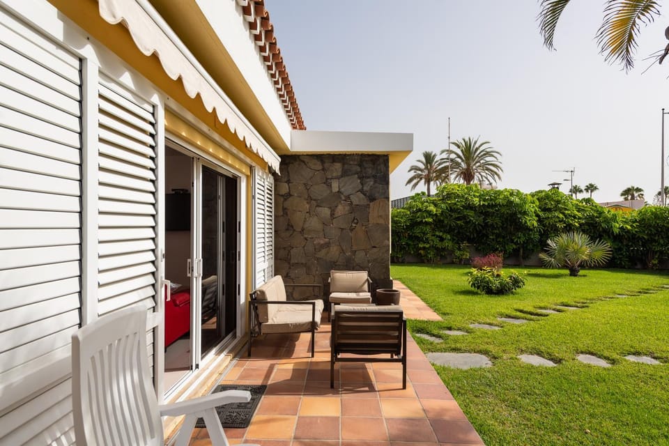 Property building, Patio, Garden view