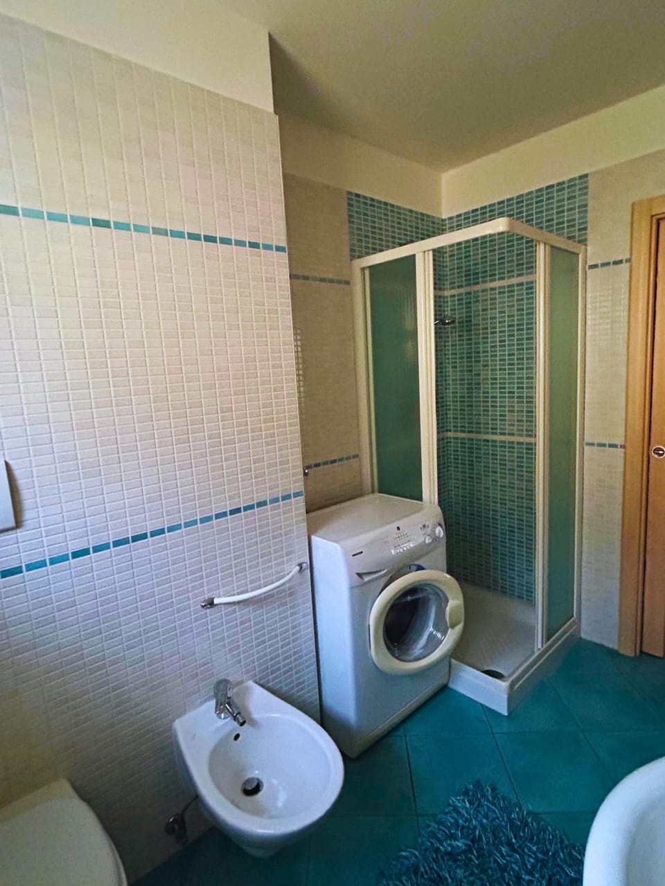 Shower, washing machine