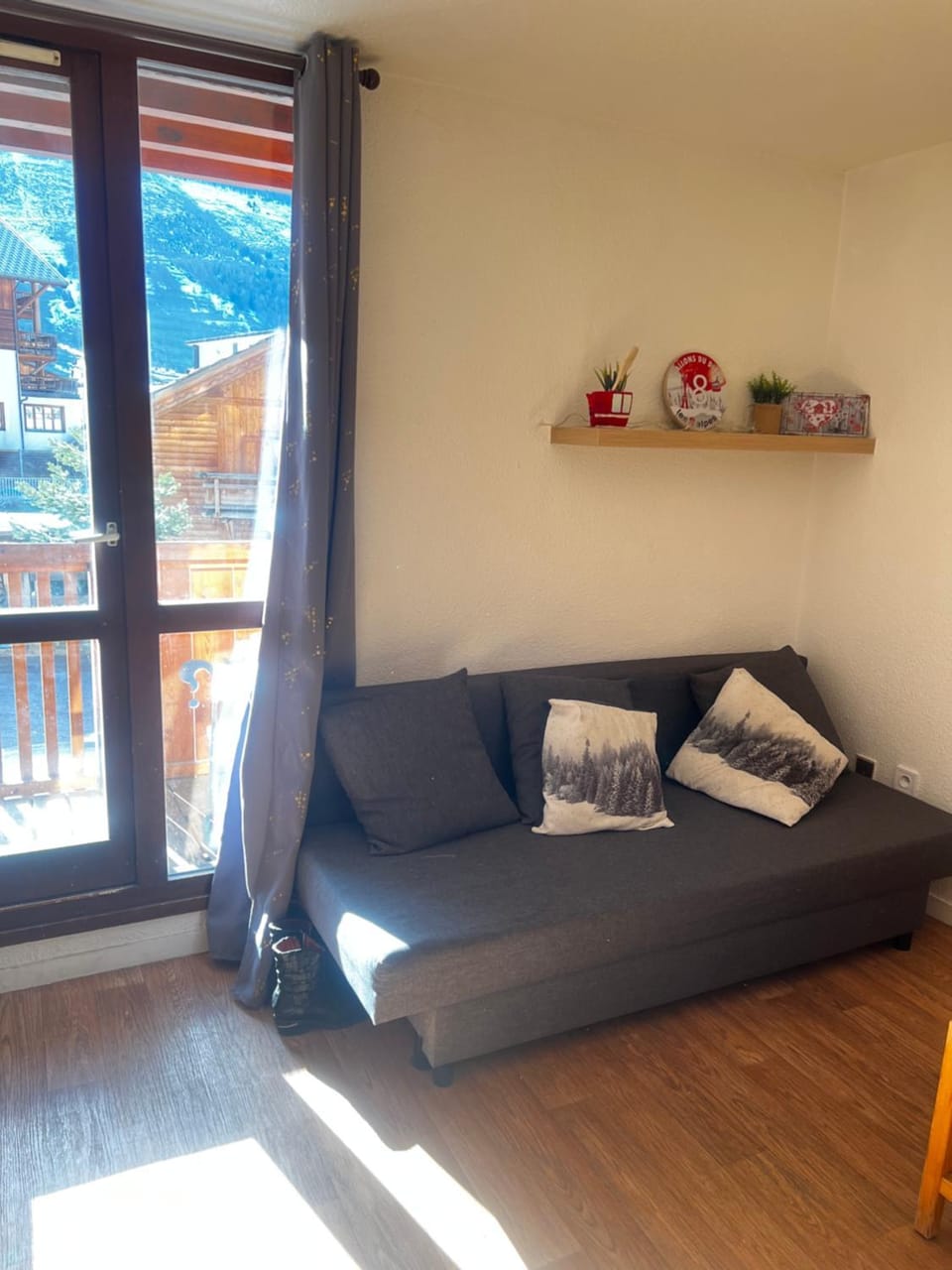 Cosy central Studio with a view, balcony 20m2 4ppl Apartment in Les Deux Alpes