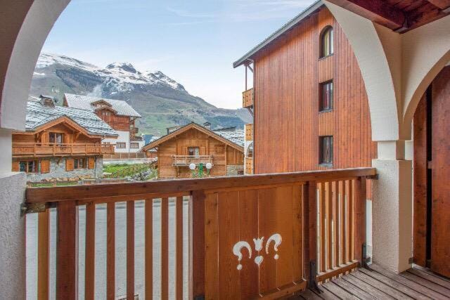 Cosy central Studio with a view, balcony 20m2 4ppl Apartment in Les Deux Alpes