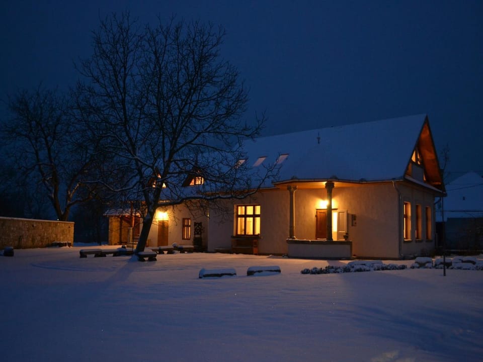 Facade/entrance, Night, Winter