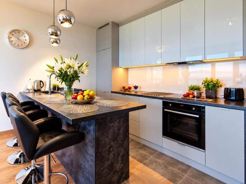 Kitchen or kitchenette, Dining area, stove, kitchen
