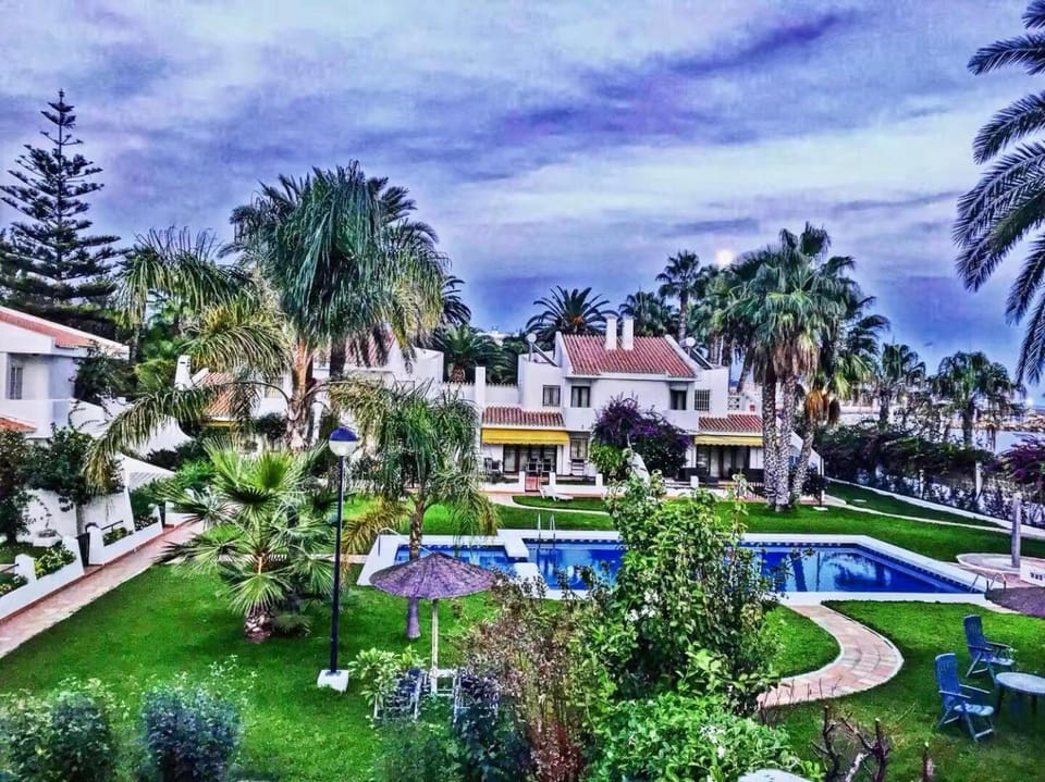 Garden, Beach, Swimming pool, Swimming pool, Sunset