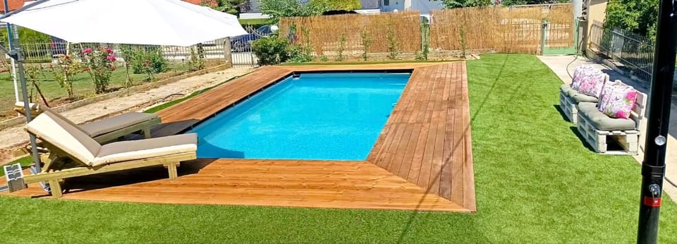 Garden, Garden view, Pool view, sunbed