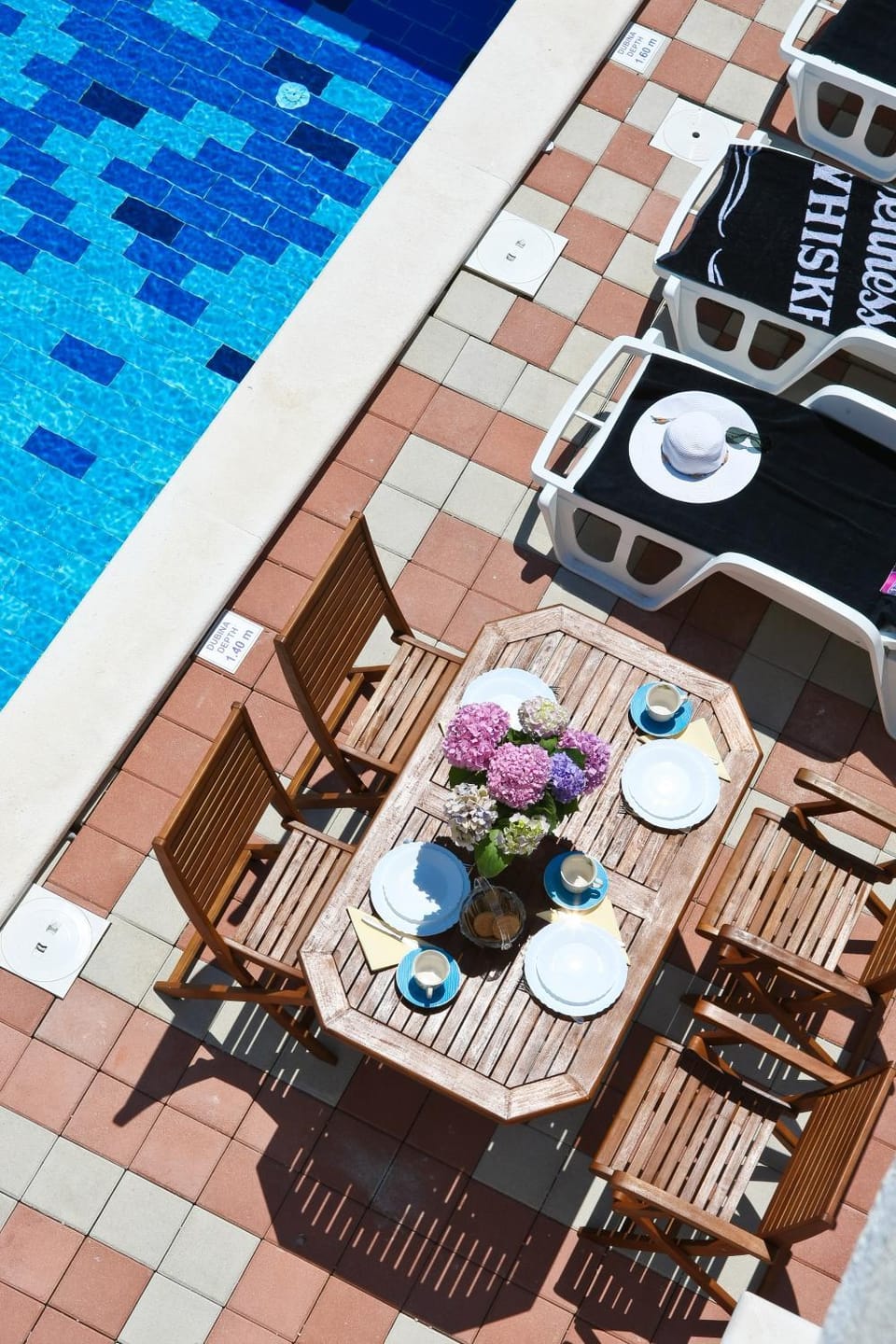 Patio, Day, Bird's eye view, Coffee/tea facilities, Pool view, Swimming pool