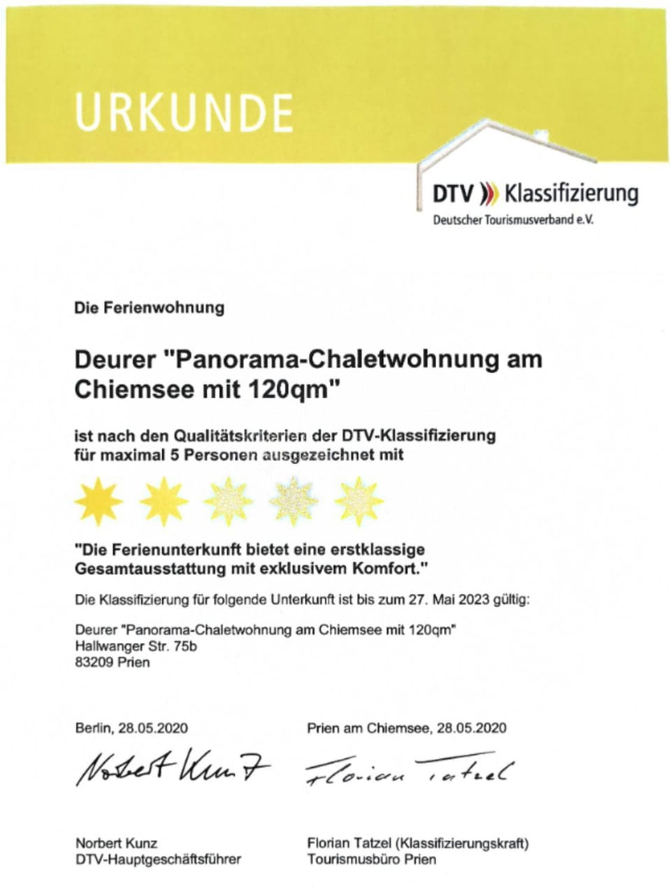 Chalethaus-Chiemsee - Luxus 120qm Panorama-Chaletwohnung am Chiemsee - Neubau Apartment in Prien am Chiemsee